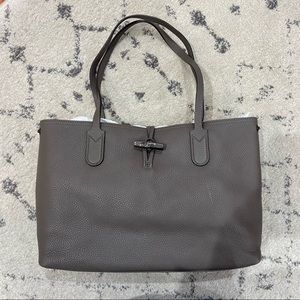Longchamp Roseau Essential Med Tote Grey